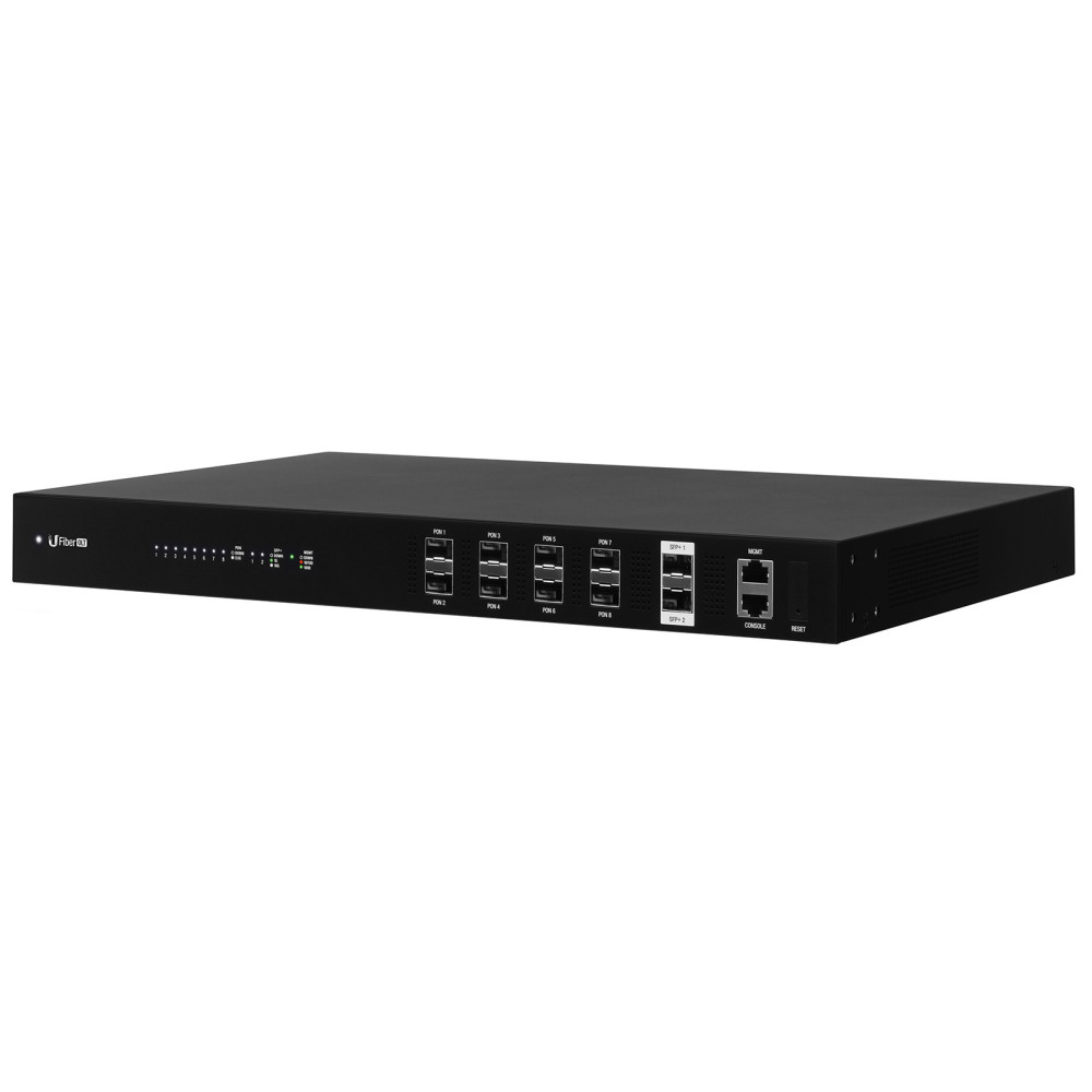 Ubiquiti UF-OLT terminal GPON OLT uFiber (8x GPON z jedną wkładką, zasilacz AC, uplink 2x 10G)