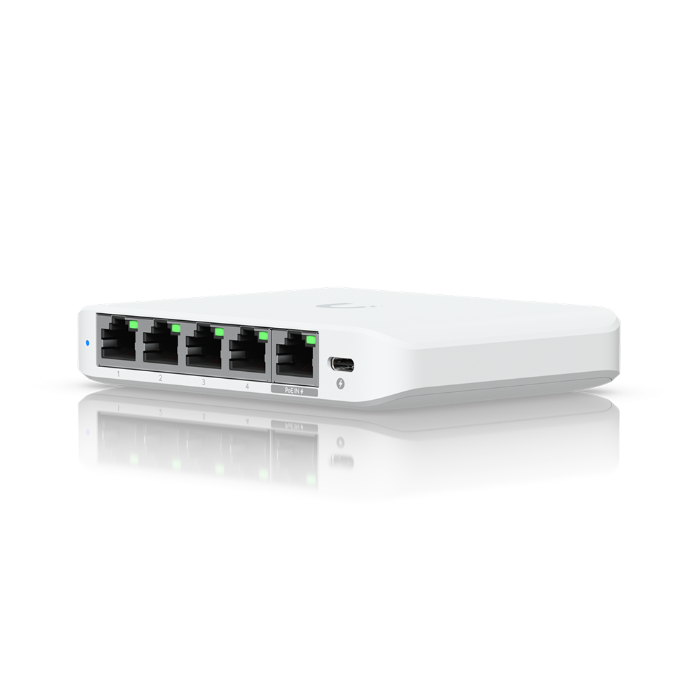 Ubiquiti Flex Mini 2.5G switch L2 UniFi 5x 2.5GE, PoE IN