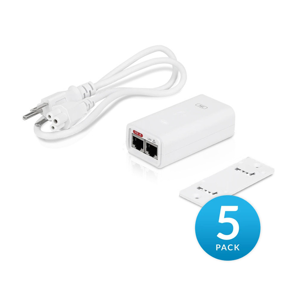Ubiquiti POE-24-12W-5 zasilacz PoE 24 V / 0,5 A, 12 W, 5-pak