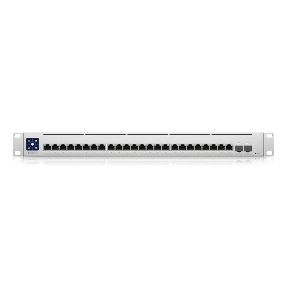 Ubiquiti USW-EnterpriseXG-24 UniFi switch 24x 10GE, 2x SFP28, wyświetlacz LCD 1,3"