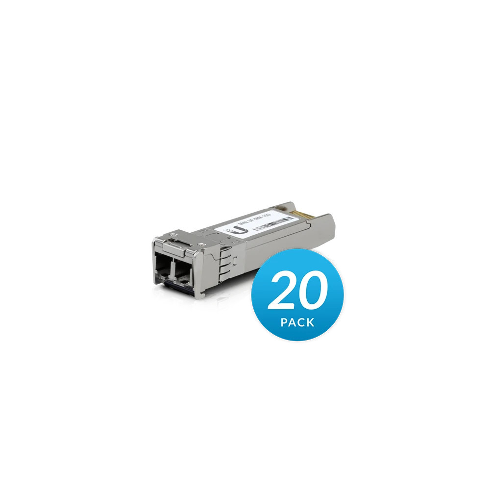 Ubiquiti UACC-OM-MM-10G-D-20 (UF-MM-10G-20) zestaw 20 wkładek SFP+ (10G), MM, dual-fiber, 300 m, LC
