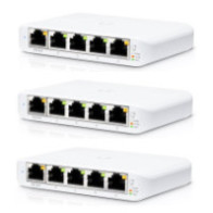 Ubiquiti USW-Flex-Mini-3 switch (przełącznik) UniFi 5x GE, 1x PoE IN (3-pak)