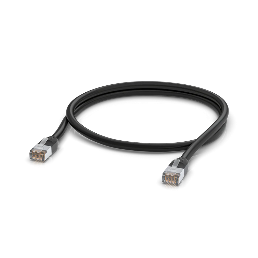 Ubiquiti UACC-Cable-Patch-Outdoor-1M-BK patch cord S/UTP (STP) kat. 5e, zewnętrzny, czarny, 1 m