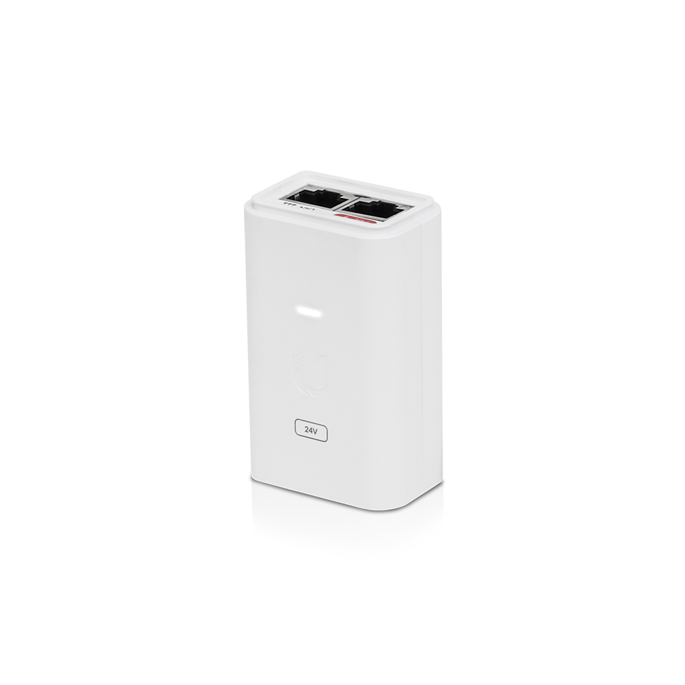 Ubiquiti POE-24-30W-G-WH gigabitowy zasilacz PoE 24 V, 30 W, 1.25 A