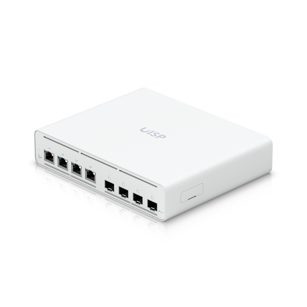 Ubiquiti UISP Switch Plus 4x 2.5GE, 4x SFP+, 4x PoE OUT (pasywne 27 V)