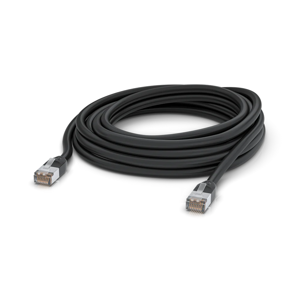 Ubiquiti UACC-Cable-Patch-Outdoor-8M-BK patch cord S/UTP (STP) kat. 5e, zewnętrzny, czarny, 8 m
