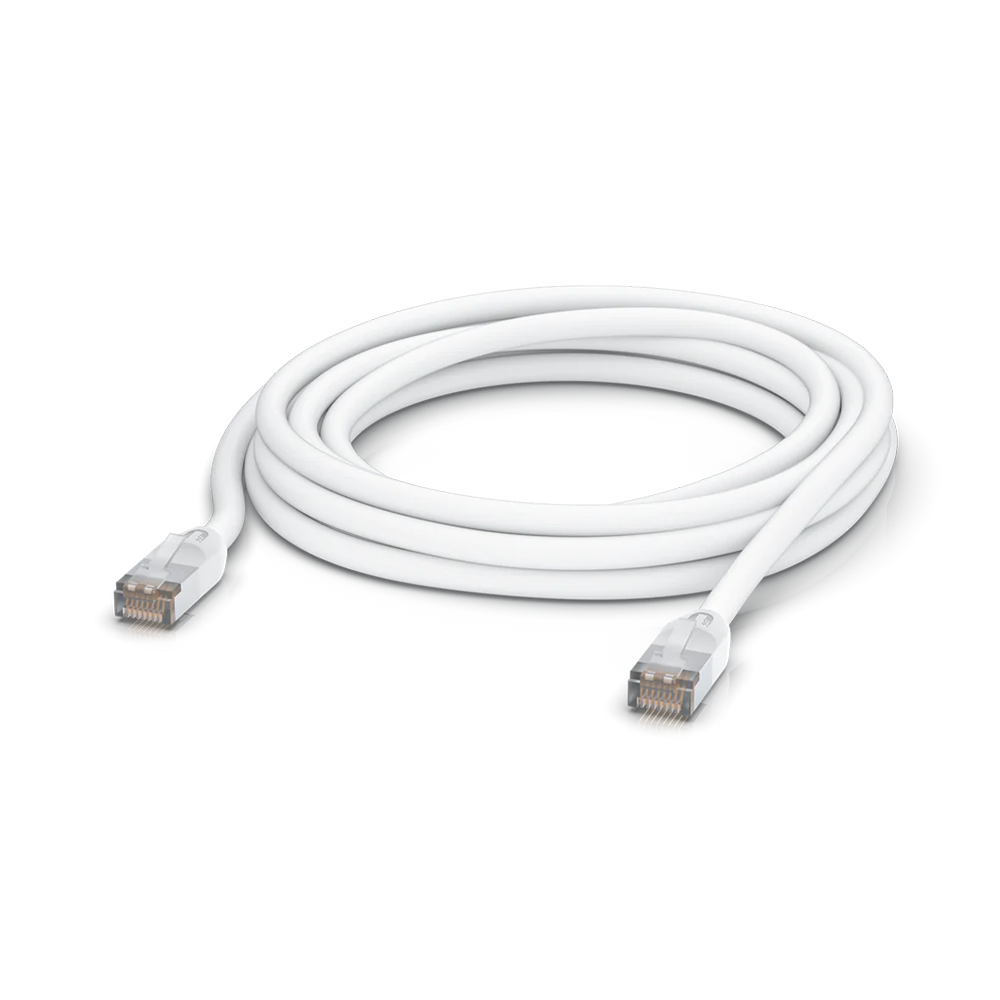 Ubiquiti UACC-Cable-Patch-Outdoor-5M-W patch cord S/UTP (STP) kat. 5e, zewnętrzny, biały, 5 m