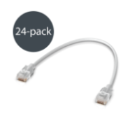 Ubiquiti UniFi Etherlighting patch cord U/UTP kat. 6, 0,15 m, biały (24-pak)