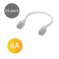 Ubiquiti UniFi Premium Patch Cable patch cord Ethernet kat. 6A, 0,15 m, biały (24-pak)