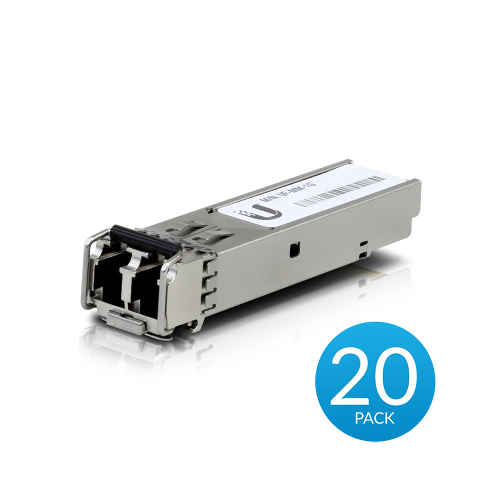Ubiquiti UACC-OM-MM-1G-D-20 (UF-MM-1G-20) moduł SFP, multimode, 850nm, 550m (20pak)