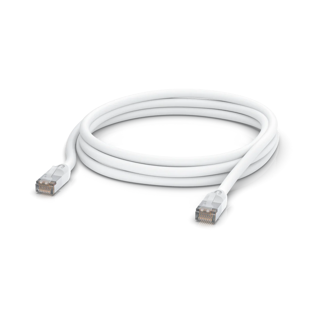 Ubiquiti UACC-Cable-Patch-Outdoor-3M-W patch cord S/UTP (STP) kat. 5e, zewnętrzny, biały, 3 m