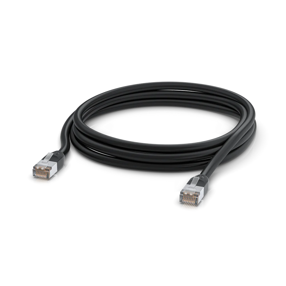 Ubiquiti UACC-Cable-Patch-Outdoor-3M-BK patch cord S/UTP (STP) kat. 5e, zewnętrzny, czarny, 3 m