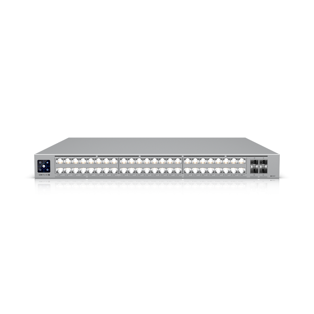 Ubiquiti Pro XG 48 PoE switch UniFi L3, 32x 10GE, 16x 2.5GE, 4x SFP28, 48x PoE+++ (1080 W)