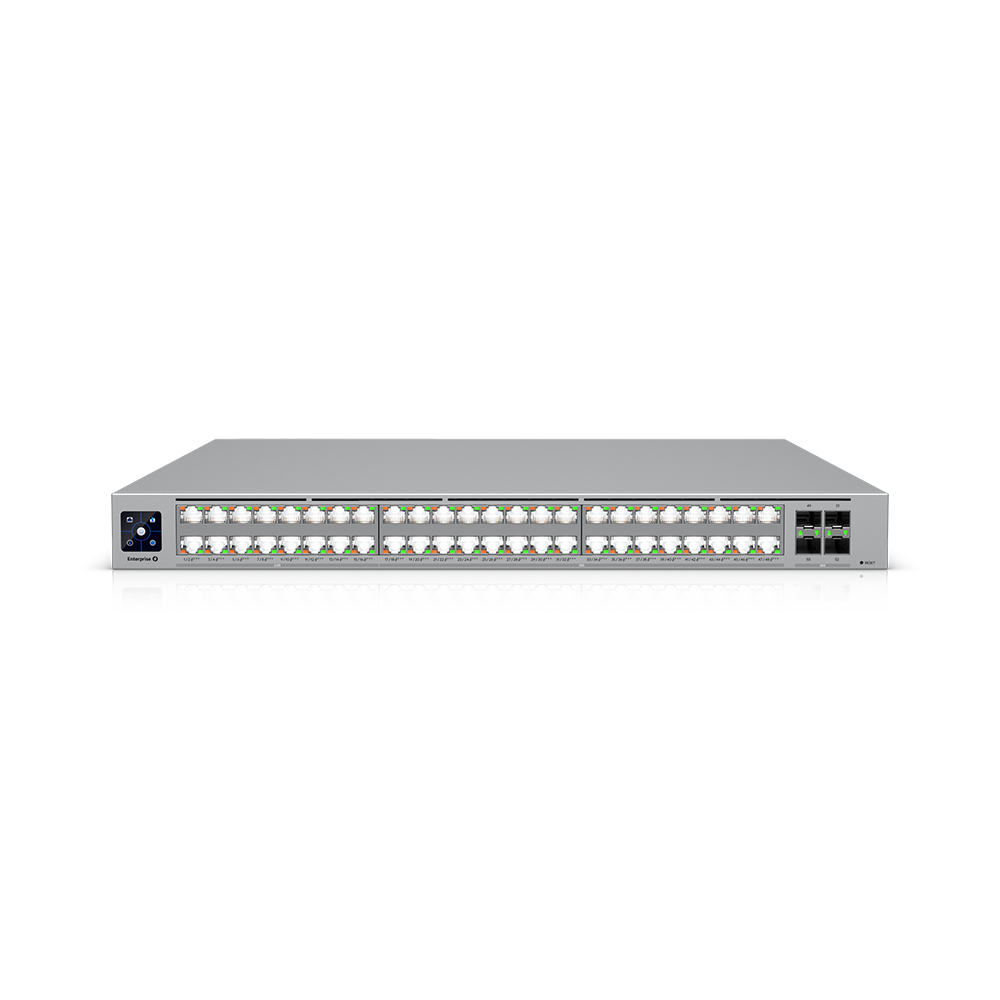 Ubiquiti Enterprise Campus 48 PoE switch L3 32x 10GE, 16x 2.5GE, 4x SFP28, 48x PoE+++ (2150 W)