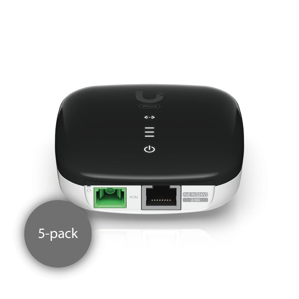 Ubiquiti WaveFiber ONU terminal GPON ONT 2.5GE, PoE-In (5-pak)