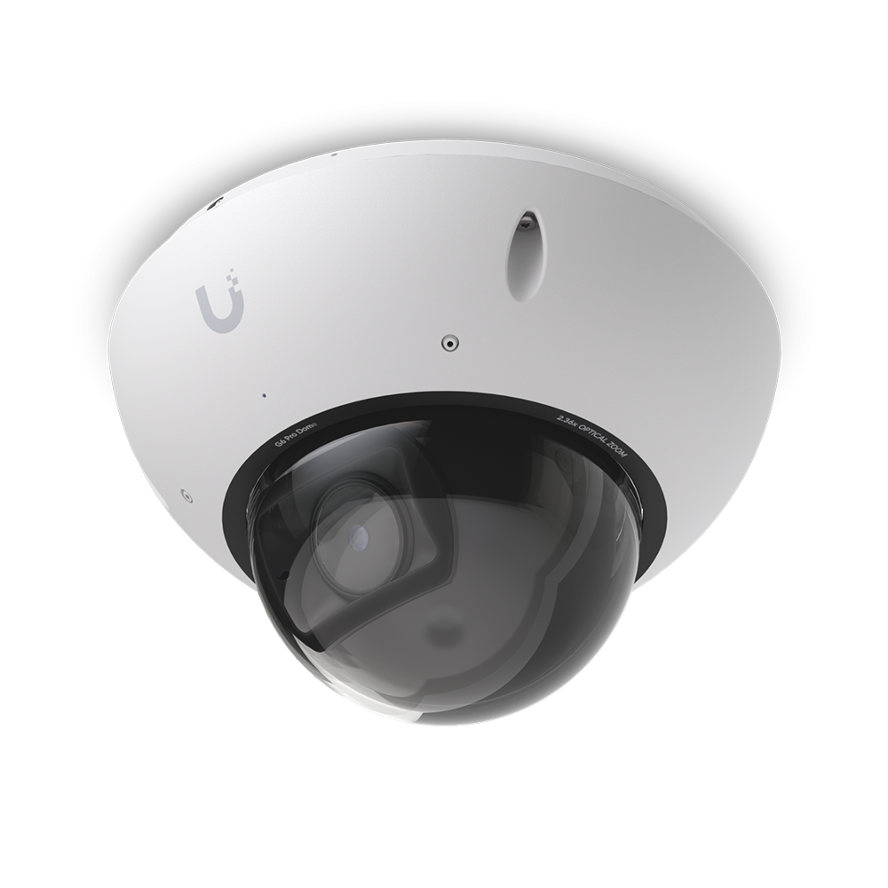 Ubiquiti G6 Pro Dome zewnętrzna kamera IP 8 Mpix (4K), zoom optyczny, PoE, mikrofon, IK10, microSD, biała