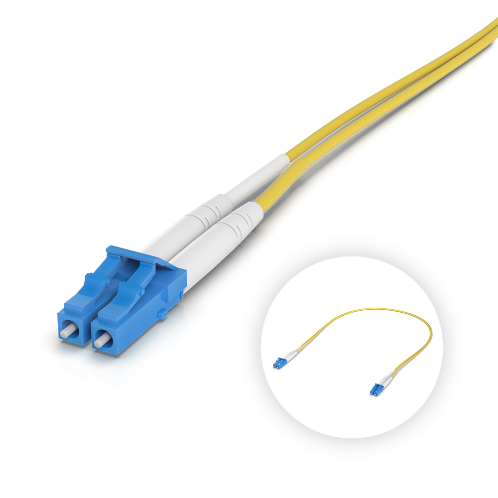 Ubiquiti patch cord światłowodowy LC/UPC - LC/UPC, OS2, SM, Duplex, 0,5 m (50-pak)