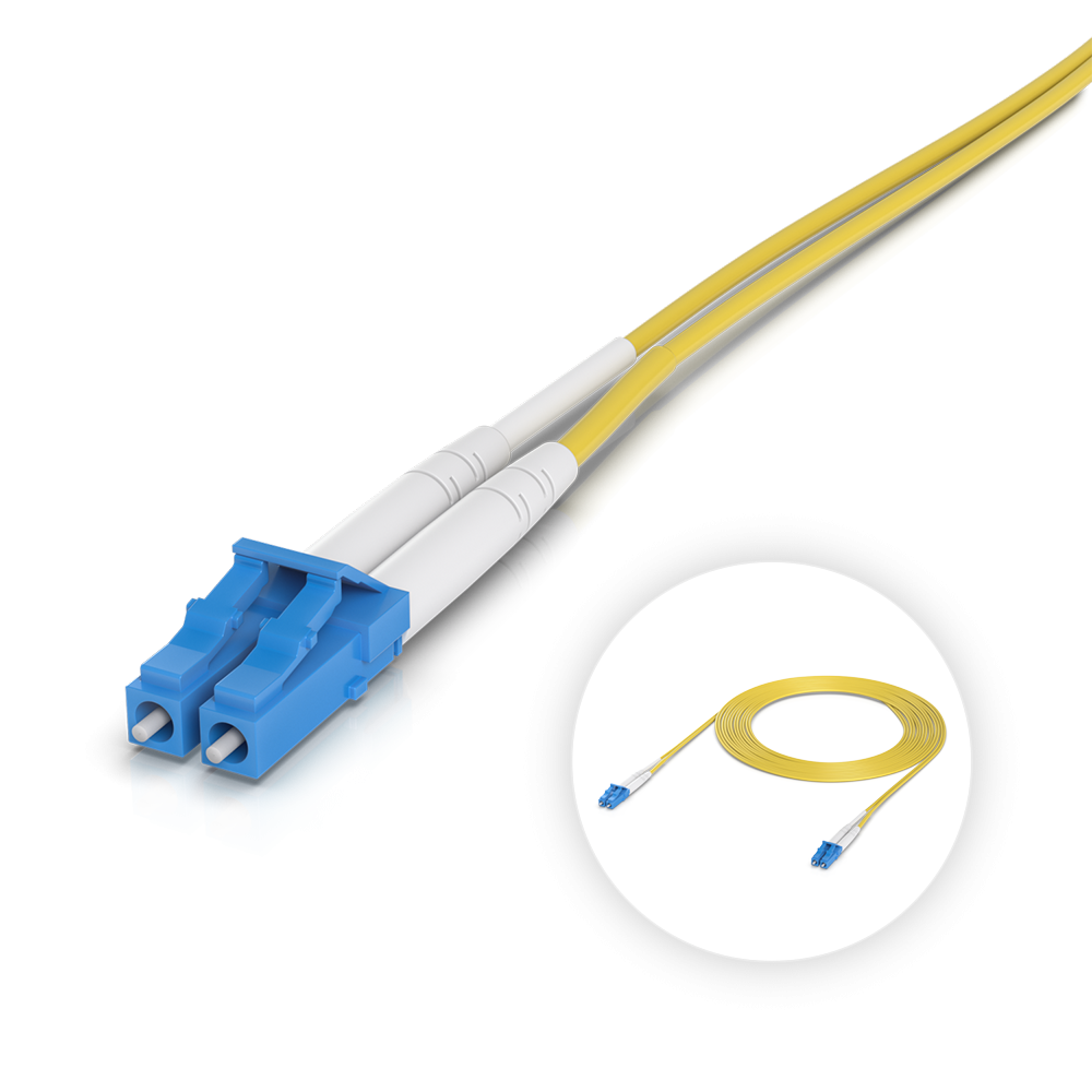 Ubiquiti patch cord światłowodowy LC/UPC - LC/UPC, OS2, SM, Duplex, 3 m (50-pak)