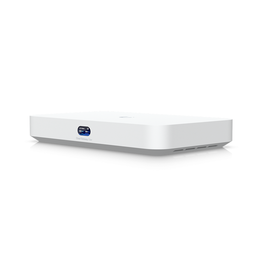 Ubiquiti Cloud Gateway Fiber 1x SFP+, 1x 10GE, 4x 2.5GE, slot na dysk twardy