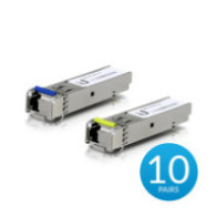 Ubiquiti UACC-OM-SM-1G-S-20 uFiber SFP WDM, 1.25Gbps, SM LC, 3km, 10 par (20 wkładek)
