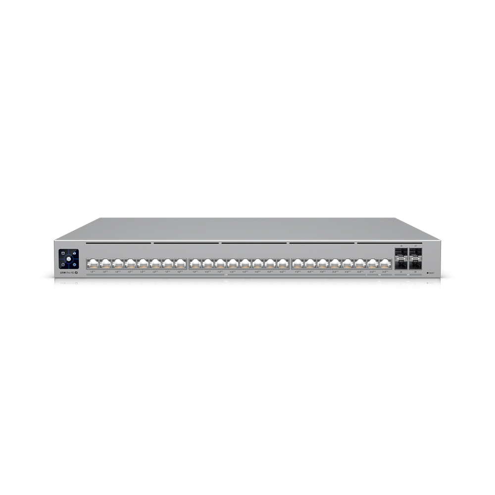 Ubiquiti Pro HD 24 PoE switch UniFi L3, 22x 2.5GE, 2x 10GE, 4x SFP+, 24x PoE++ (600 W)