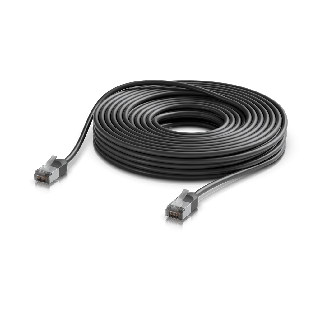 Ubiquiti zewnętrzny patch cord F/UTP kat. 6A, 15 m, czarny