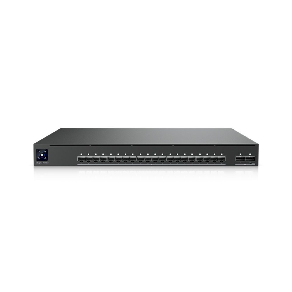 Ubiquiti Enterprise Audio/Video Fiber switch do sieci AV 20x SFP+, 2x QSFP28