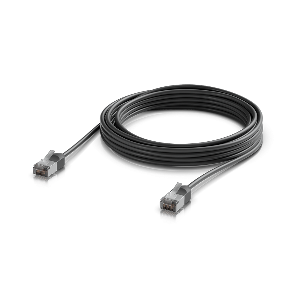 Ubiquiti zewnętrzny patch cord F/UTP kat. 6A, 5 m, czarny