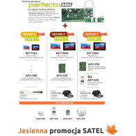 ZESTAW 3 SATEL PERFECTA 64M + INT-TSH2-B + ACU-220 + 4x ART-200 + koszulka + 2x GRATIS