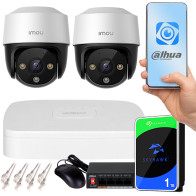 Zestaw monitoringu Imou 2 kamery obrotowe 2MPx PoE