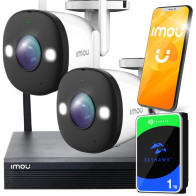 Zestaw monitoringu Imou WiFi IP 2 kamery zewnętrzne IPC-F22FEP 2MPx