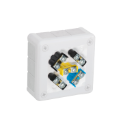 Puszka natynkowa z zaciskami 12 wlotów VIPLAST VP-41 BIAŁA IP55 98x98x42mm 041-51