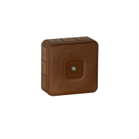 Puszka natynkowa pusta 12 wlotów VIPLAST VP-31 BRĄZOWA IP55 85x85x37mm 031-02