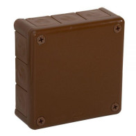 Puszka natynkowa pusta 12 wlotów VIPLAST VP-51 BRĄZOWA IP55 118x118x46mm 051-02