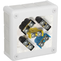 Puszka natynkowa z zaciskami 12 wlotów VIPLAST VP-51 BIAŁA IP55 118x118x46mm 051-51