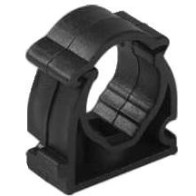 Uchwyt do rur elektroinstalacyjnych zamykany CZARNY CUZE-20 (PACZKA 100szt.)