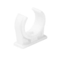 Uchwyt do rur elektroinstalacyjnych półotwarty BIAŁY U-20 (PACZKA 100szt.)