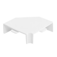 Osprzęt do listew elektroinstalacyjnych, łącznik kątowy BIAŁY LK 40x40 (1szt.)