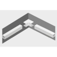 Osprzęt do listew elektroinstalacyjnych, narożnik wewnętrzny BIAŁY NW 25x18 (1szt.)