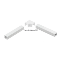 Osprzęt do listew elektroinstalacyjnych, łącznik kątowy BIAŁY LK 35x18 (1szt.)